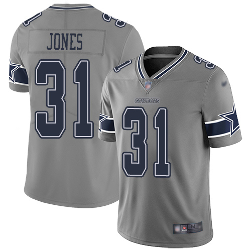 Men Dallas Cowboys Limited Gray Byron Jones #31 Inverted Legend NFL Jersey->dallas cowboys->NFL Jersey